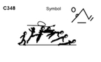 C 348 : 1/1 TURN STRADDLE LEAP TO PUSH UP