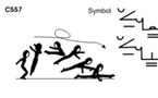 C 557 : ½ TURN PIKE JUMP ½ TURN TO SPLIT OR FRONTAL SPLIT