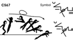 C 567 : ½ TURN PIKE JUMP ½   TWIST TO FRONTAL SPLIT (OR PRONE SPLIT)