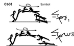 C608 : PIKE JUMP ½ TWIST TO 1 ARM PUSH UP OR TO WENSON