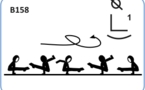 B 158 : 1 ARM L-SUPPORT 1 1/2 TURN