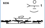 B 236 : 1 ARM FULL SUPPORT STRADDLE LEVER WITH HOP TURNS