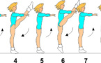 D 302 : FOUR (4) CONSECUTIVE SAGITAL HIGH LEG KICKS VERTICAL