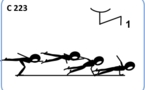 C 223 : SAGITTAL SCALE AIRBORNE TO 1 ARM PUSH UP