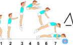 C 336 : STRADDLE JUMP TO PUSH UP