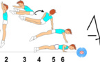 C 347 : STRADDLE JUMP ½ TWIST TO PUSH UP