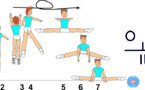 C 367 : 1/1 TURN FRONTAL SPLIT JUMP TO FRONTAL SPLIT