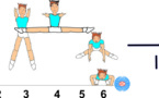 C 376 : FRONTAL SPLIT JUMP TO PUSH UP (SHUSHUNOVA)