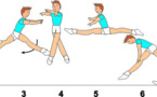 C 436 : SWITCH SPLIT LEAP ½ TURN TO SPLIT