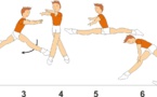 B 606 : SWITCH SPLIT LEAP ½ TURN TO SPLIT