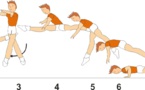 B 617 : SWITCH SPLIT LEAP  ½ TURN TO PU