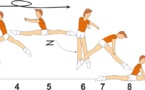 B 648 : SCISSORS LEAP 1/1 TURN SWITCH TO SPLIT